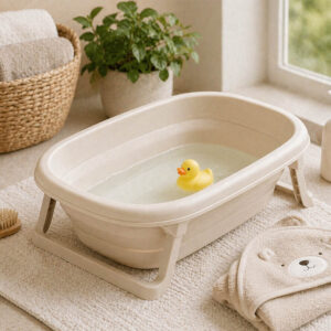 Tega Baby sklopiva kadica s termometrom bež