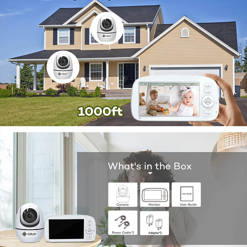 Kalei 5" Video Baby monitor BM5G09L - Slika 6